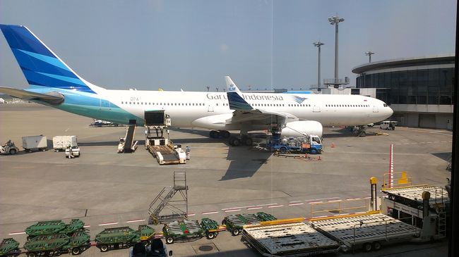 今回もガルーダインドネシア航空で☆<br />毎度お馴染みの成田空港から出発！！