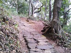 薬師堂の左脇から鷹取山へのハイキングコースが続きます。