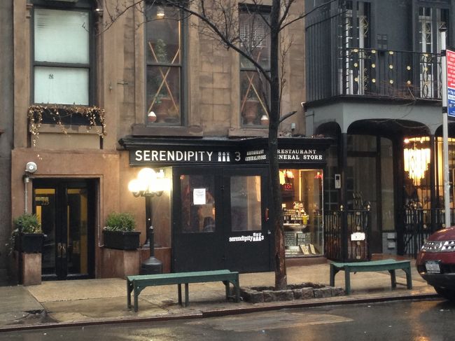 この時すでにお昼は過ぎてたのですが、行ったセレンディピティ3は45分待ちで諦めました(´･_･`)<br />やっぱり雨の土曜日、みんなどっか入りたいですよねー(ｰ ｰ;)<br />セレンディピティで飲んでたフローズンホットチョコレート！次は飲みたいです( ^ω^ )<br />