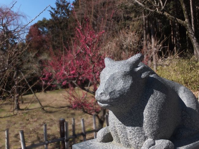 <br />神橋の欄干には撫で牛が。撫でるの忘れた！