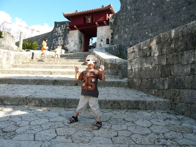 沖縄へ来る前にも日光へ行ったので何故かにゃんまげポーズ。