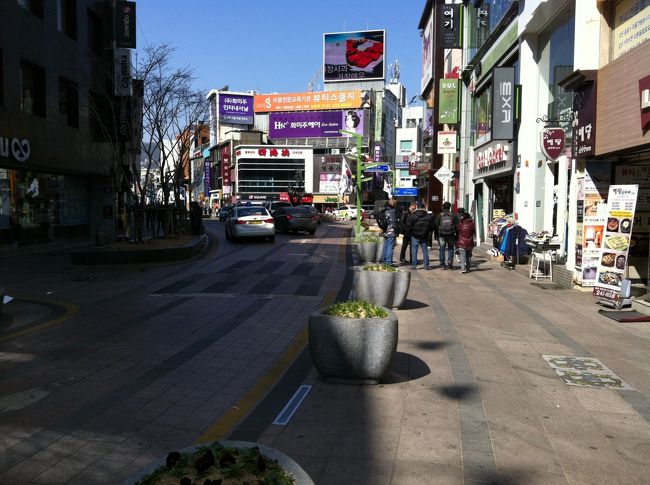 南浦洞の通り。