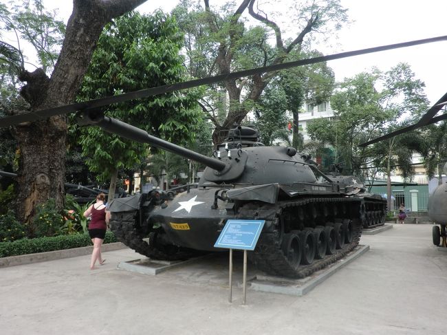 アメリカ軍が遺した戦車。