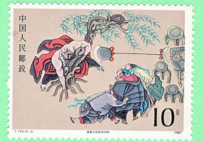 1004F39 中国切手 水滸伝 歴代名楼 白鶴 小型シート等まとめ ＊台紙に