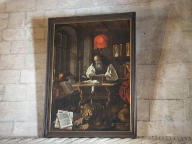 聖人ジェロニモスの肖像<br />マヌエル１世の守護聖人とのことです。