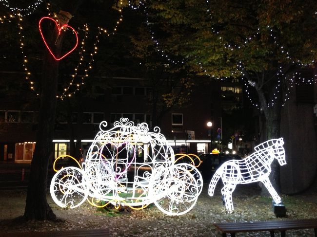 あちらこちらで煌めくイルミネーション。