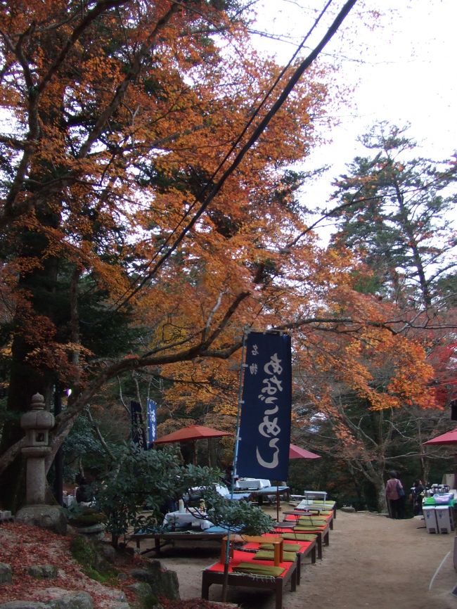 帰りは表参道商店街を通り、世界一の大杓子を見物して、フェリー乗り場へ。<br /><br />「名物のあなごめし、食べ損ねた。。」