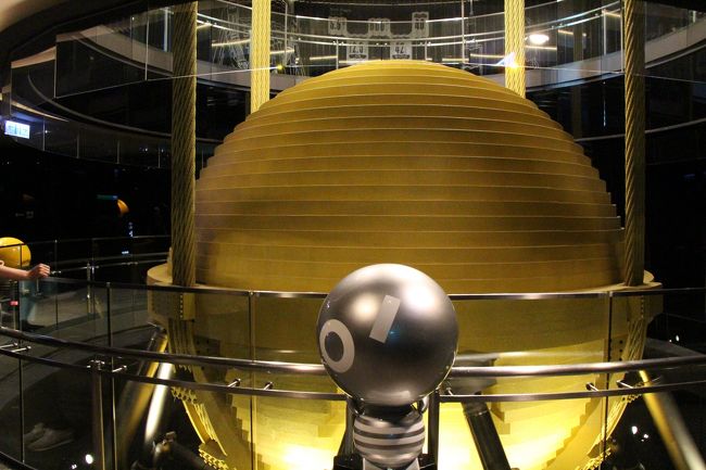 【1日目】台北101<br /><br />ウィンドダンパー<br /><br /><br />デカい