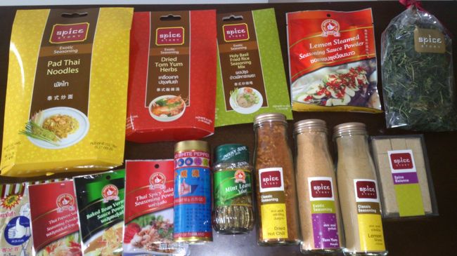 スパイスストアで買った品々。<br /><br />どれから使う？！<br />楽しみだーー！！