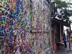 最近、突然書かれた芸術の壁...今のリベルダージ地域の印象を見事に端的に表現しています..。