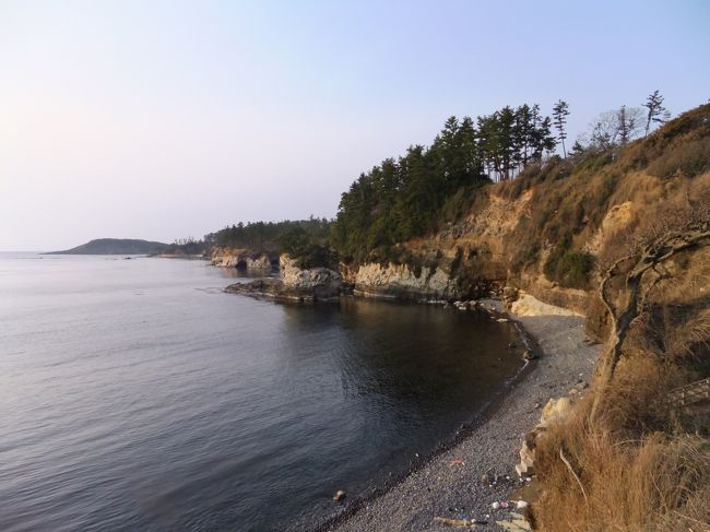 こちら側の湾は、比較的穏やか。