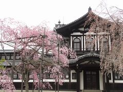 重要文化財の「旧奈良県物産陳列所」。
右側のしだれはもう終わりですね^_^;

明治35年に竣工されたそうで、現在は、仏教美術資料研究センターとして活用されています。
決まった曜日だけの開館で、この日は入れませんでした。