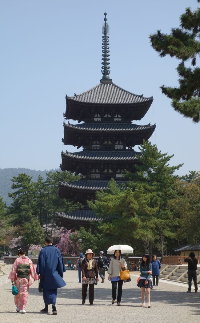 着物姿の人、いいですね。<br /><br />男性は外国人でした。