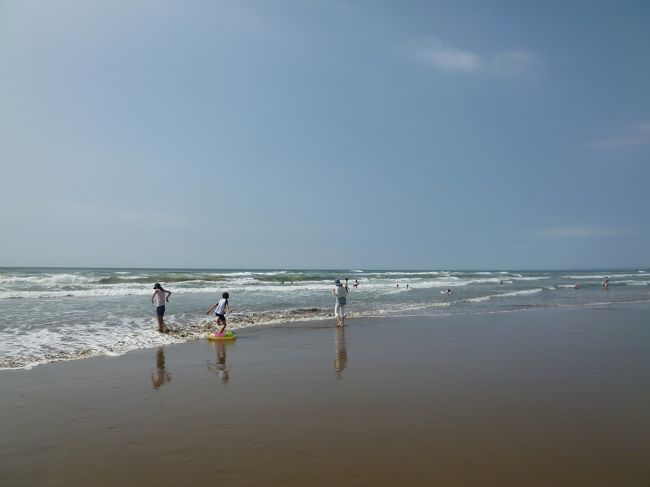 海水浴をしながら2時間あまり過ごしました。