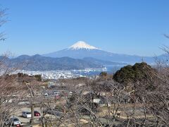 日本平の展望台からの富士山の眺めです