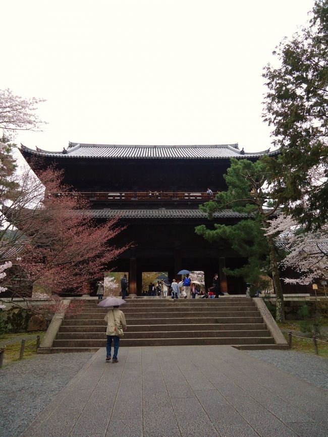 哲学の道からブラブラと歩いて･･･<br /><br />南禅寺到着<br /><br />ああ〜雨が降ってきたよo(TヘTo)