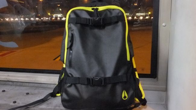ニクソンの２０リッターのバックパック。<br />今回は初めてPC持って行きました。