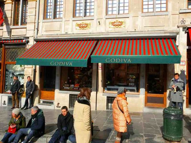 グランプラスにあるゴディバの本店