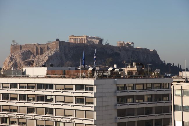 キングジョージパレスホテルの朝食会場から。