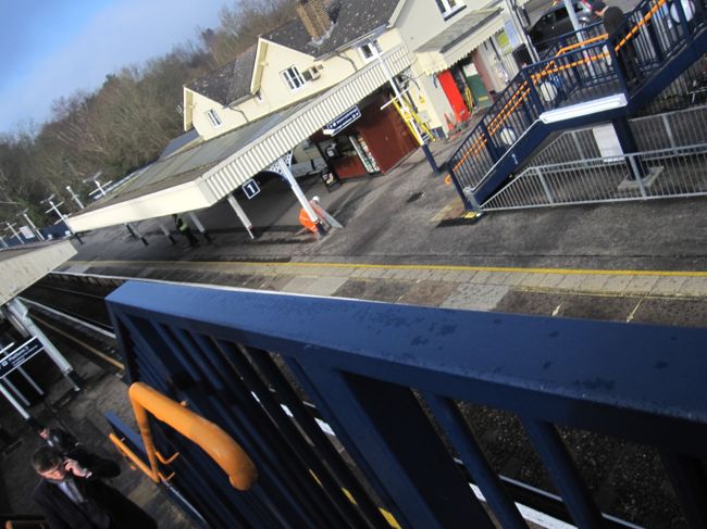 小さな駅です。