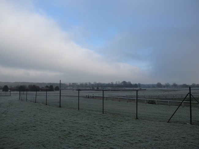 にしても広いです。<br />そしてうっすら雪が積もってます。<br />寒いし、戻ろう！