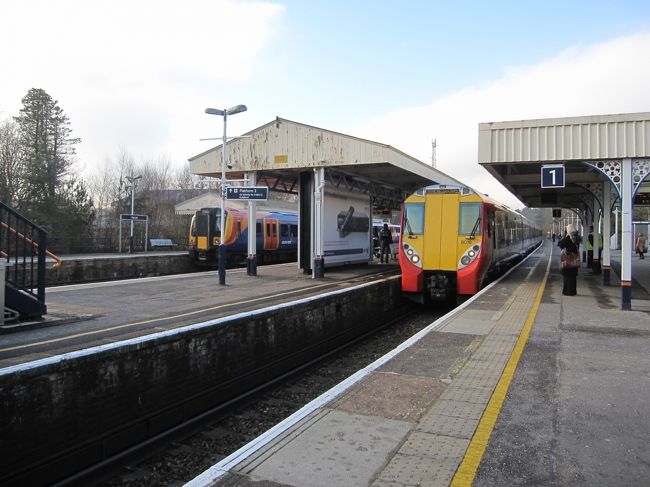 電車が来ました。