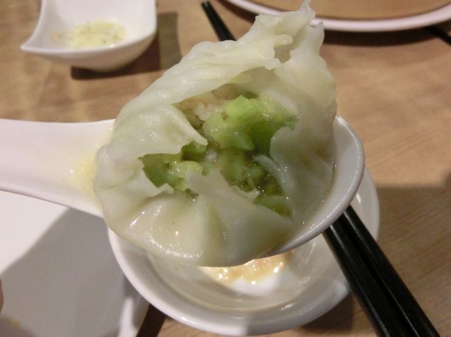 ヘチマの小龍包。<br />どうかなーと思ったけど、食感がよくてこちらも美味しかった♪