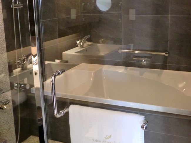 バスルーム<br /><br />バスタブも大きい。<br />なかなかお湯がたまらない。