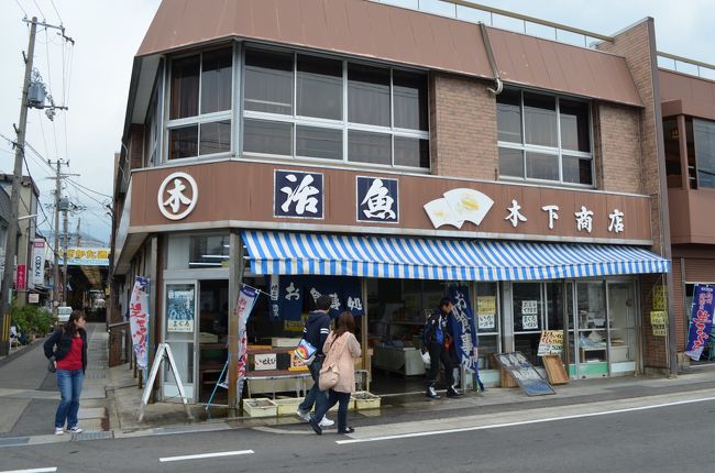 昼食は勝浦の「木下鮮魚店」でマグロ丼とマグロ定食。<br />更に近くの店でマグロとシマアジ他を土産で購入