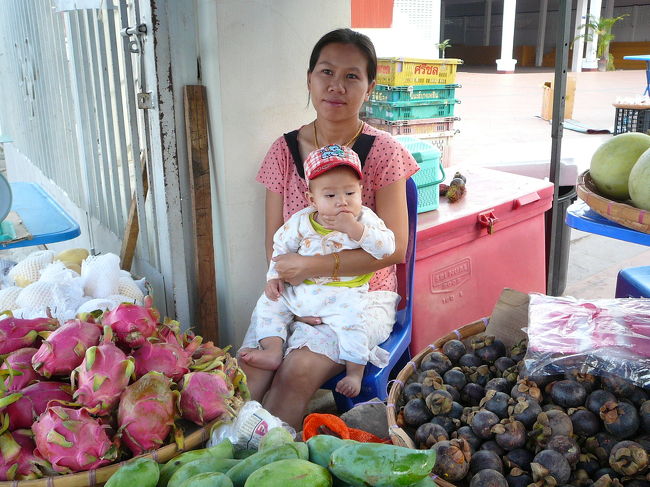 子供に目を奪われ、マンゴスチンを買い忘れてしまった。。