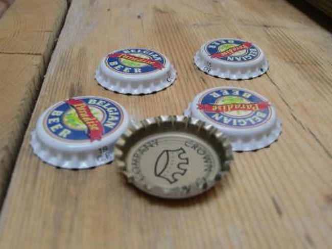 まずはコイン引換所で、グラス交換コインとビール引換用の王冠を購入する。<br />ビールによって交換に必要な枚数が異なり、1ビールにつき2〜4枚必要と言われたが、正直2枚で交換できるビールは見つからなかった。<br /><br />噂には聞いていたが、この引換所が長蛇の列。。。<br />王冠を手に入れるのに30分ほど並んだ・・（汗）<br /><br />コインは追加で購入できるが、この長蛇の列に再び並ぶのは正直ナシなんで、多めに交換しておかなきゃならないと思う。<br />