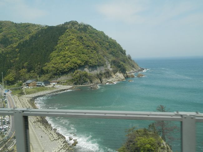 とってもキレイな海。<br />旧餘部鉄橋の時に来たかったなーなの。