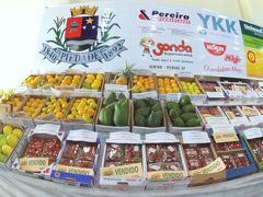 ここでは、｢柿｣という言葉が完全に現地語化しており、日系ブラジル人たちによって、柿の品評会まで開かれているんです。

その会場には日系だけではなく、白い方も黒い方も入り混じり、日本語とポルトガル語が飛び交っています。

柿だけではなく　野菜もたくさんあります。