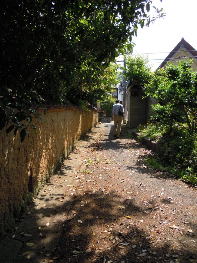 奈良市内から少し外れた高畑の道は、所々に昔から現代への架け橋のような土塀が残っていてなかなか風情があります。<br /><br />前を行く旅のレポーター氏は足の長いNODAさん。<br /><br />はな☆さんと私は小柄で足が短い(はな☆さんまで同類にしてしまった)だけでなく、しゃべりながら歩いているのでNODAさんやもろずみさんとかなり距離があきます。