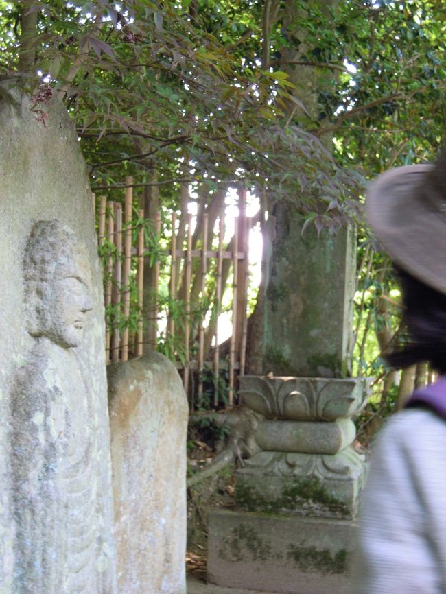 境内には『石仏の路』と言われている石仏群があります。<br /><br />石仏のスターたちがずらーっと並びますので石仏大好きさんには是非お薦めのお寺です。<br /><br />「仏像は横から見た方が美しい」<br />と言うはな☆さんと横から写しましたが、石仏に関して言うと?<br />本堂の仏さまたちと違って鼻ぺちゃなのよね〜<br /><br />ちなみに弥勒如来です。