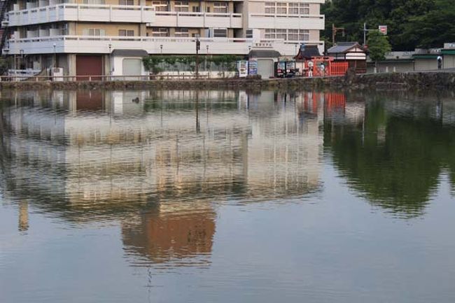 猿沢の池に映るホテル<br />朝のうちは水もきれいなので、水面にきれいに映ってます