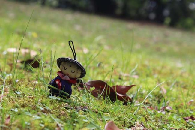 「ほー、地面も草が気持ちが良いもんじゃのぉー」