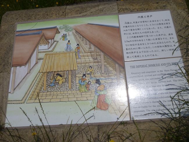 内裏と井戸の図と説明文です。