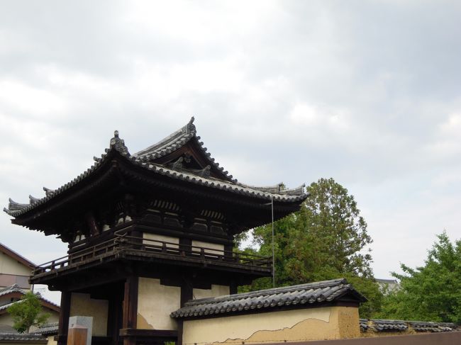 般若寺を出て、道から楼門。<br /><br />こちらから写す方が現世が写らないから良いのです。