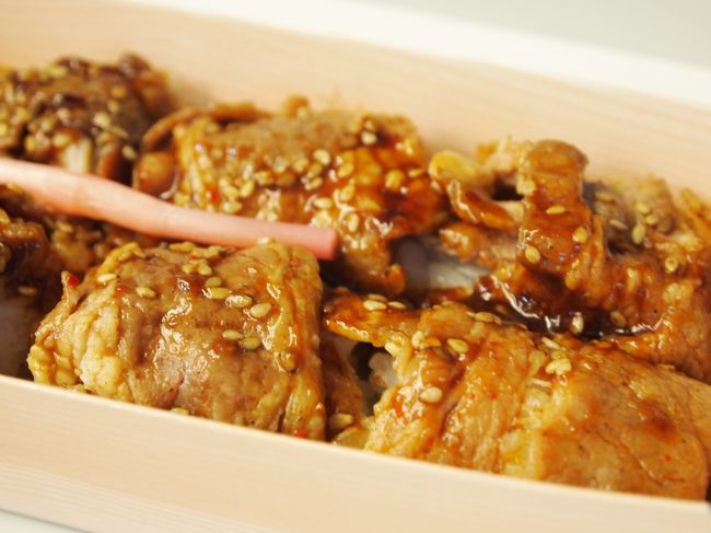 朝から牛肉巻き寿司弁当・・・<br /><br />車内で京都のガイドブックを読み込み＆奈良行の列車時間を確認。<br />