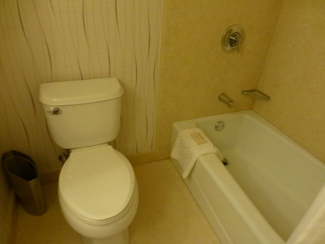 バスルーム。<br /><br />こちらのバスタブも浅かったけど、お湯が熱々で良かったです。<br />待ち歩きで疲れた足をリフレッシュすることが出来ました。