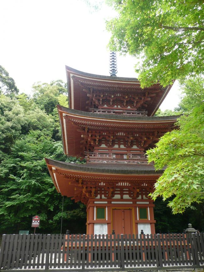 霊山寺<br /><br />三重塔（重文）　鎌倉時代中期の建立。