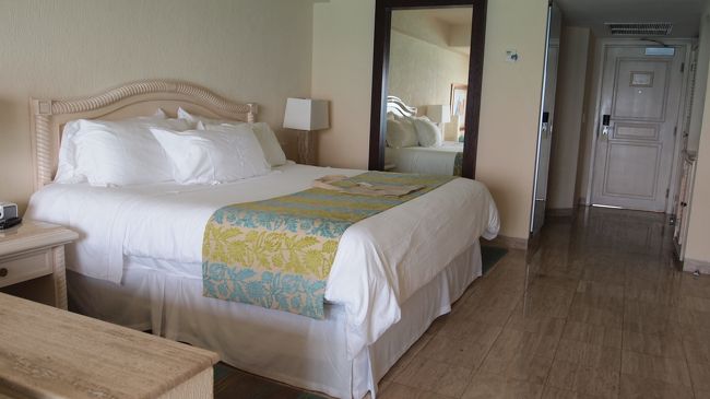 お部屋は準備出来ていたようで、<br />すぐ通してくれました。<br />ジュニアスイート！<br />広いよ〜！綺麗だよ〜！<br />ニューヨークの息苦しくなるような狭いホテルの後だったので、感動もひとしお。<br /><br />このお部屋で1泊1人7000円程度。激安。