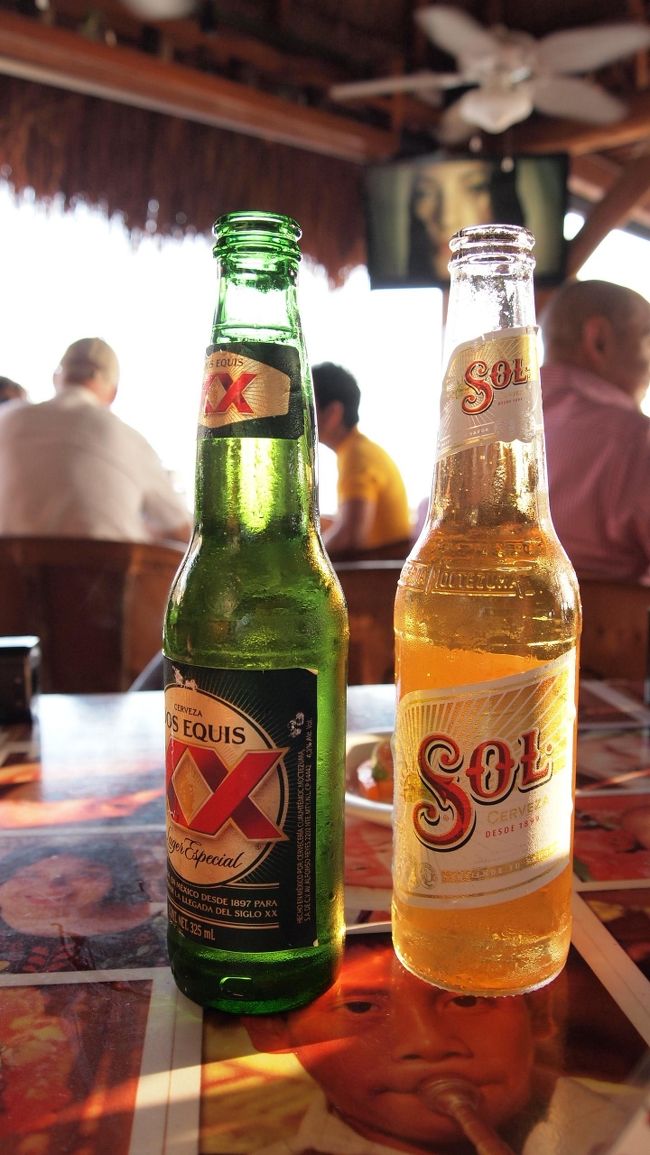 そんな暑い時にはやっぱりこれ☆<br />メキシコはビール大国とのことなので、<br />早速カンクンのビールを注文。