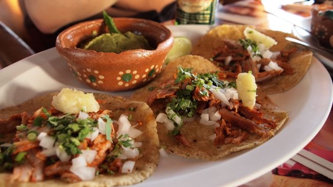 いよいよタコス！<br />う〜ん、うまい！！そしてビールとの半端ないマッチング！！