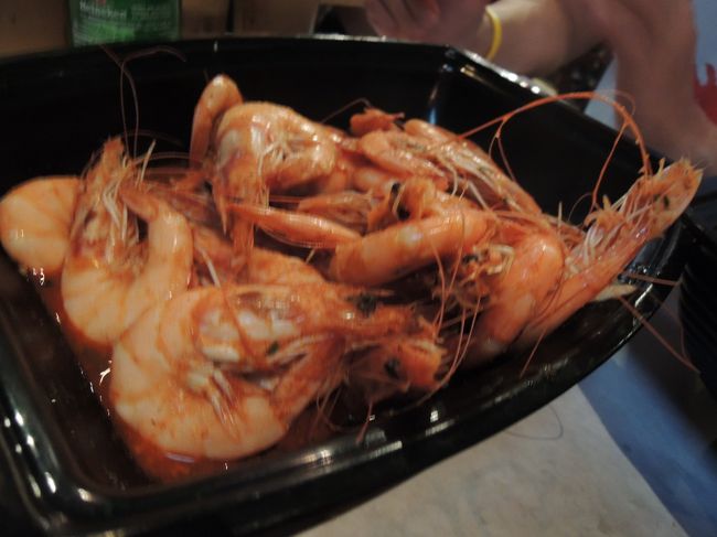 エビもあるけどザリガニのほうがメインなんて、ちょっと意外。