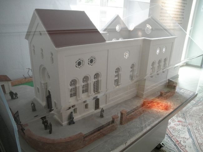 　シナゴーグの復元模型。