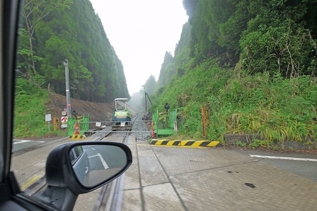 2013.5熊本学会・阿蘇旅行7終-滝水駅,霧のミルクロード,熊本空港より帰京