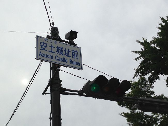 入口の信号の看板