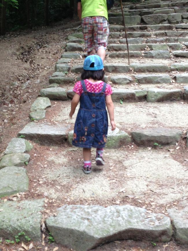 娘も一生懸命上ってくれました。